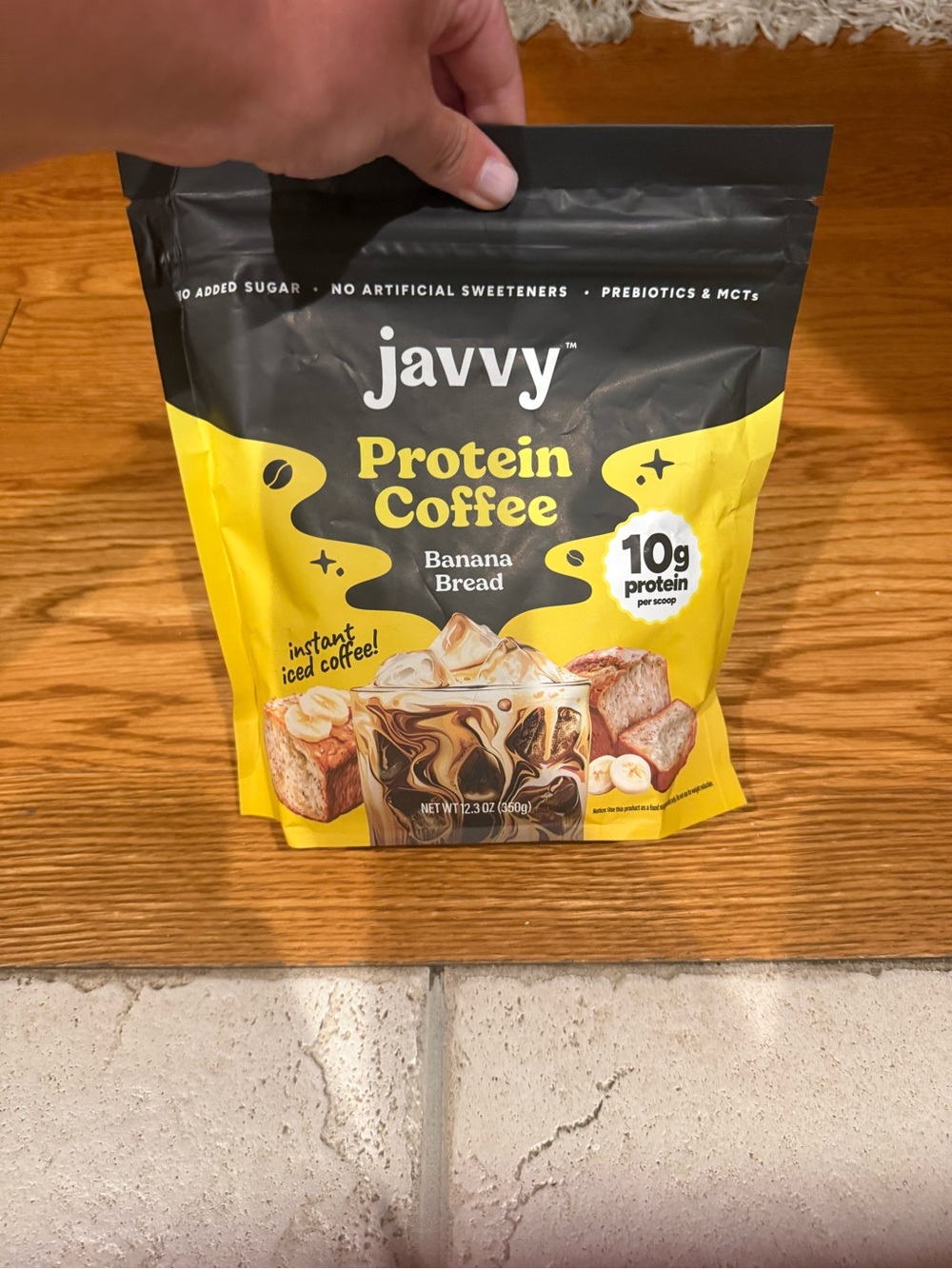 Javvy Protein Coffee - Banana Bread Flavor (Yellow & Black Packaging)